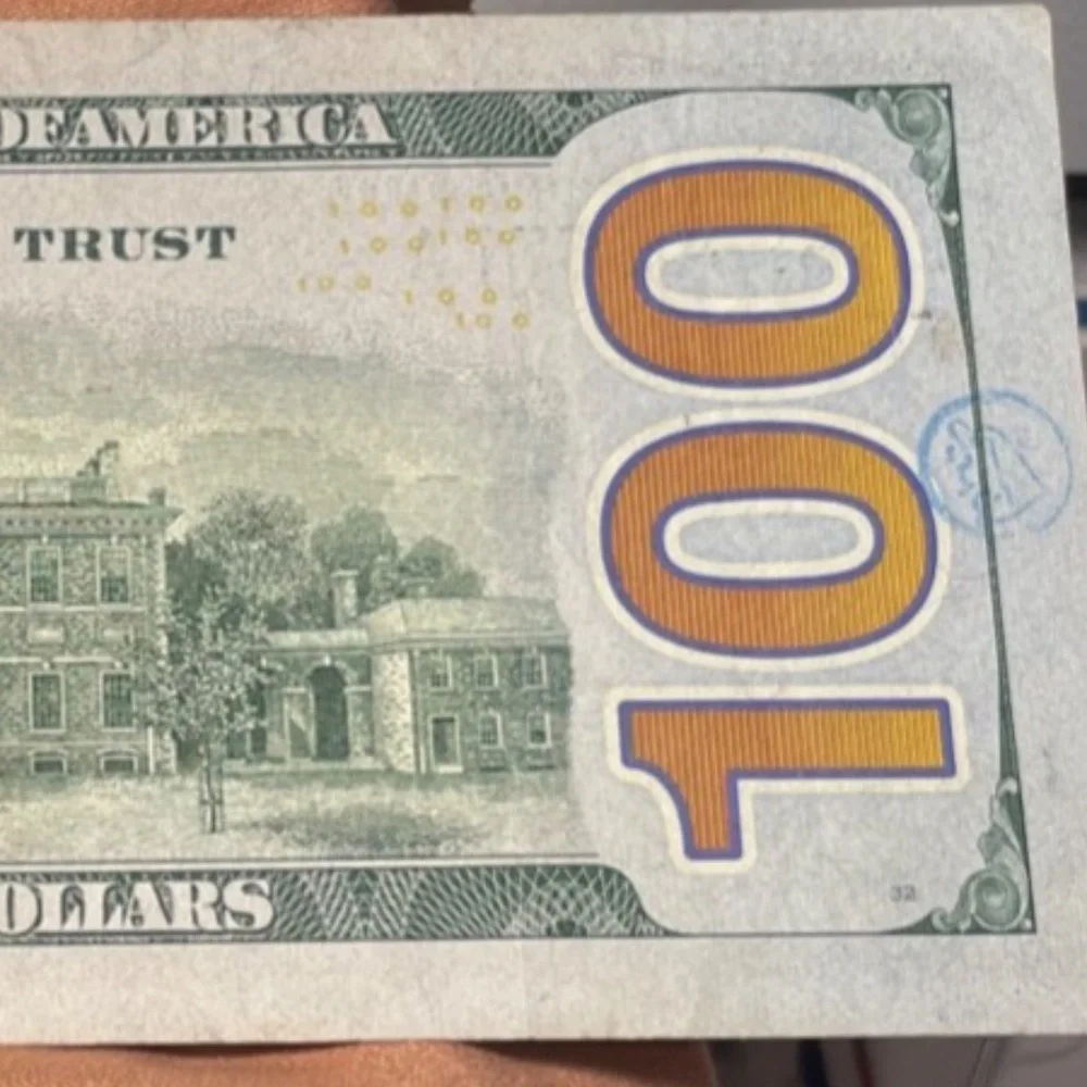 Triple “999” $ 100 Dollar Bill Fancy Serial Number D  #205979329052